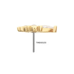 Invictus | 14k gold | Prong Set Marquise Trinity | CZ