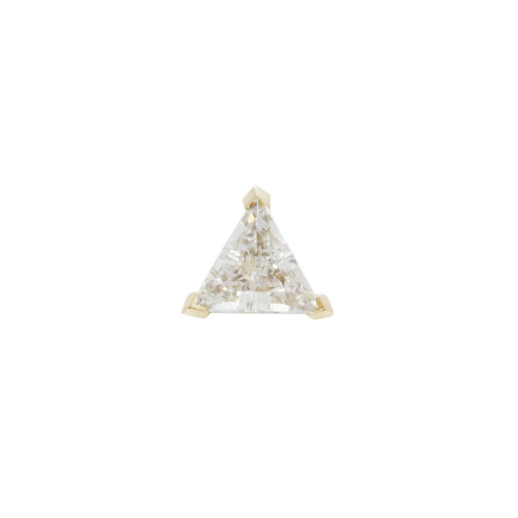 Buddha | 14k gold | Trillion | Swarovski Crystal CZ