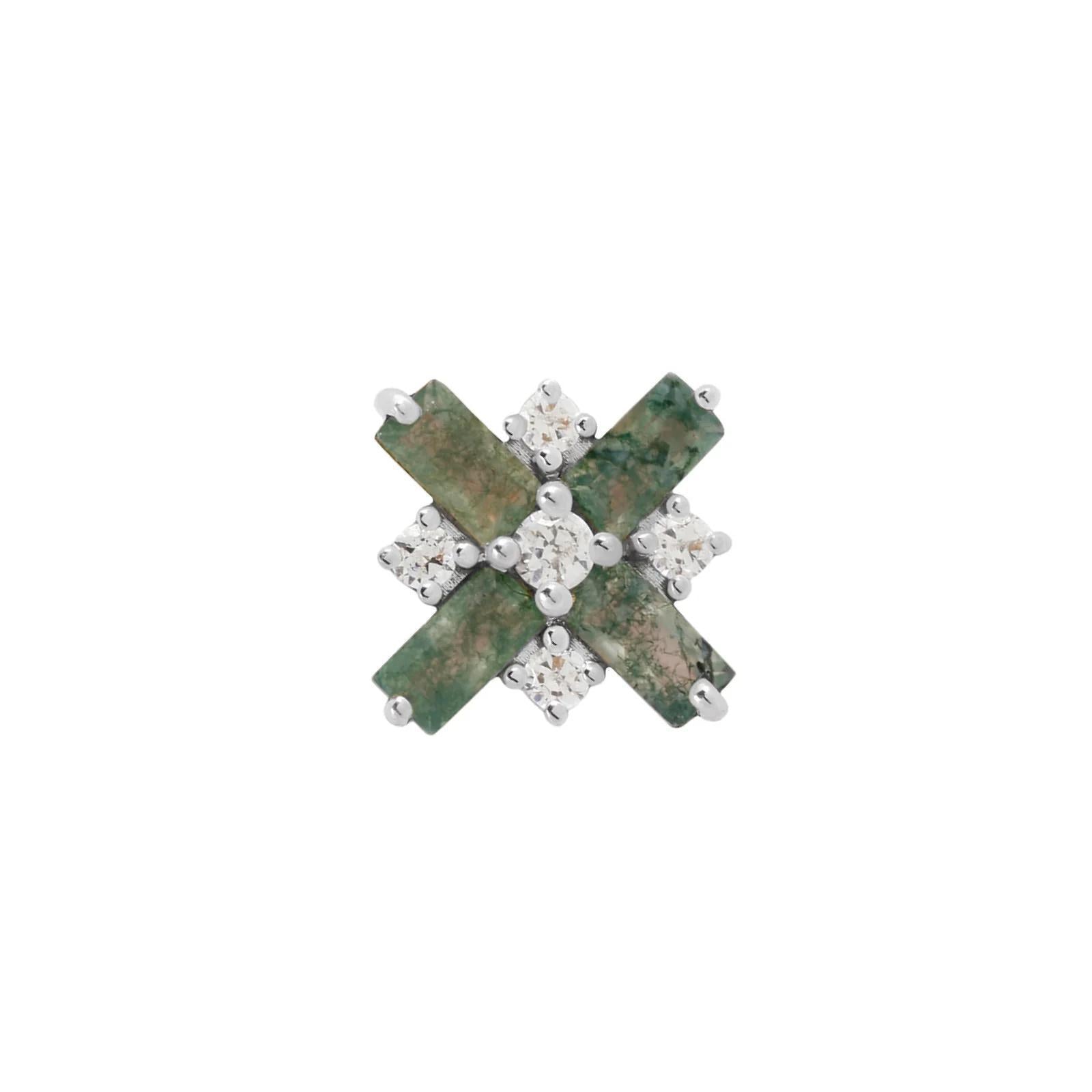 Buddha | 14k gold | Covet | Moss Agate