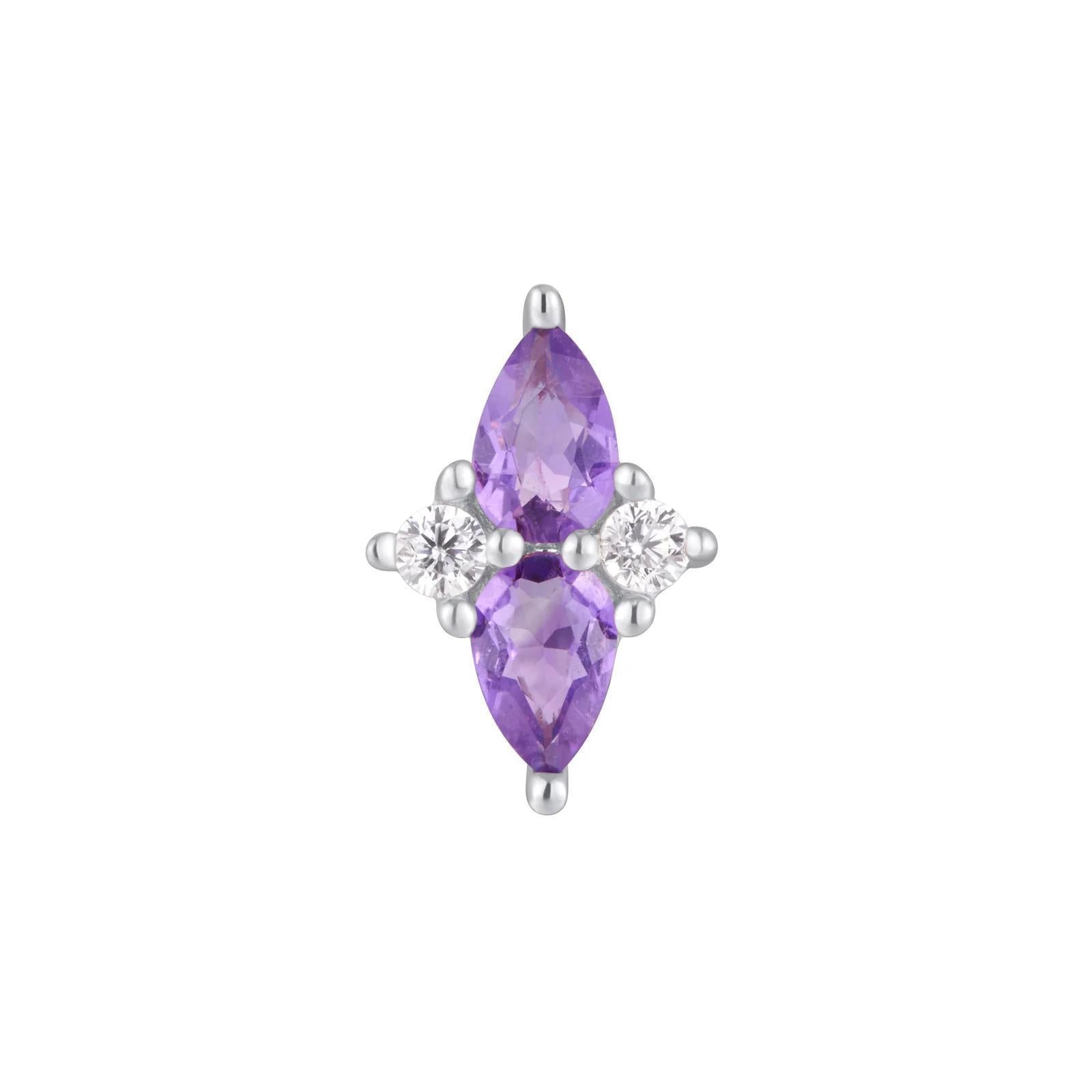 Buddha | 14k gold | Ethereal | Amethyst + CZ