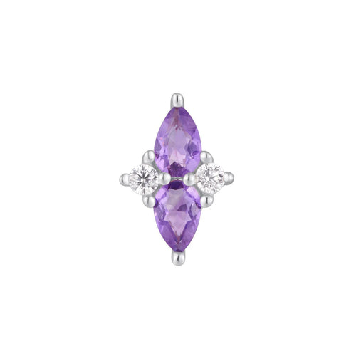 Buddha | 14k gold | Ethereal | Amethyst + CZ