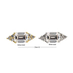 Invictus | 14k gold | Hexagon and Prong Set Baguette | CZ