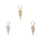 Buddha | 14k gold | Spike Charm | CZ