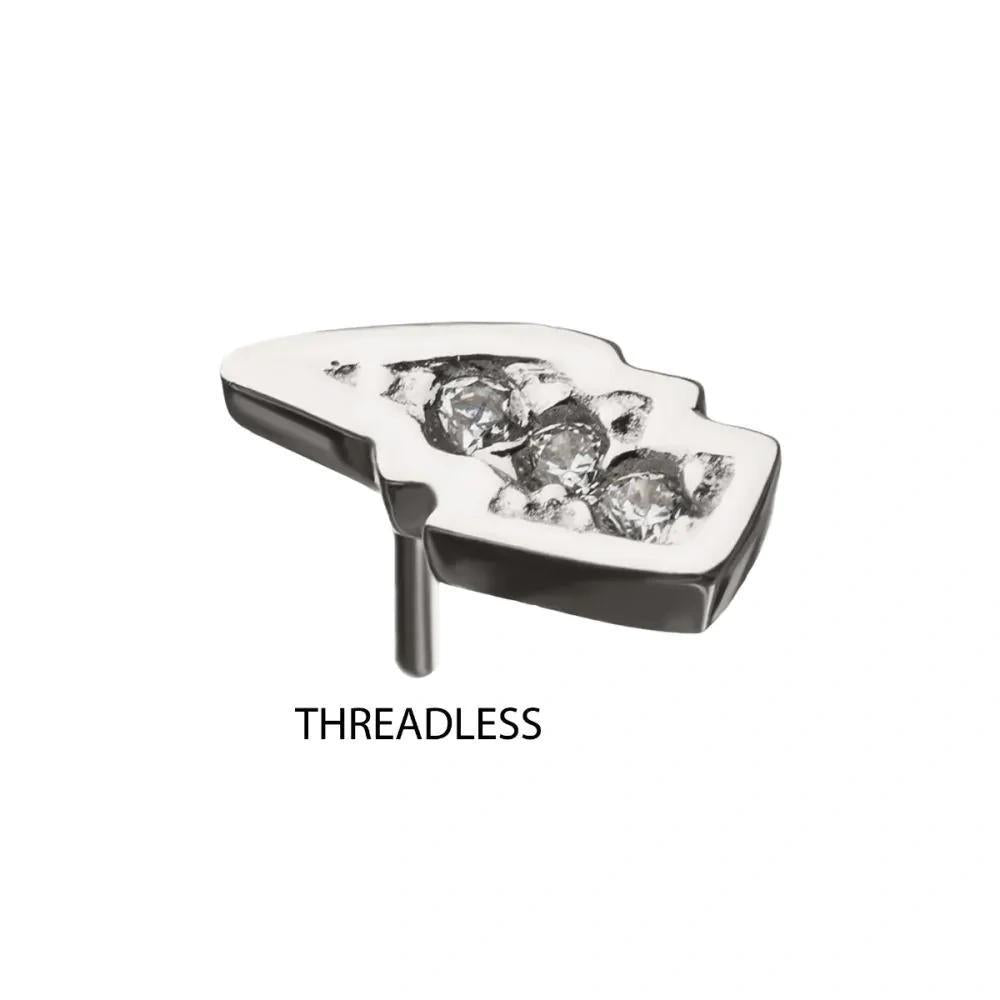 Invictus | 14k gold | Lightning | CZ