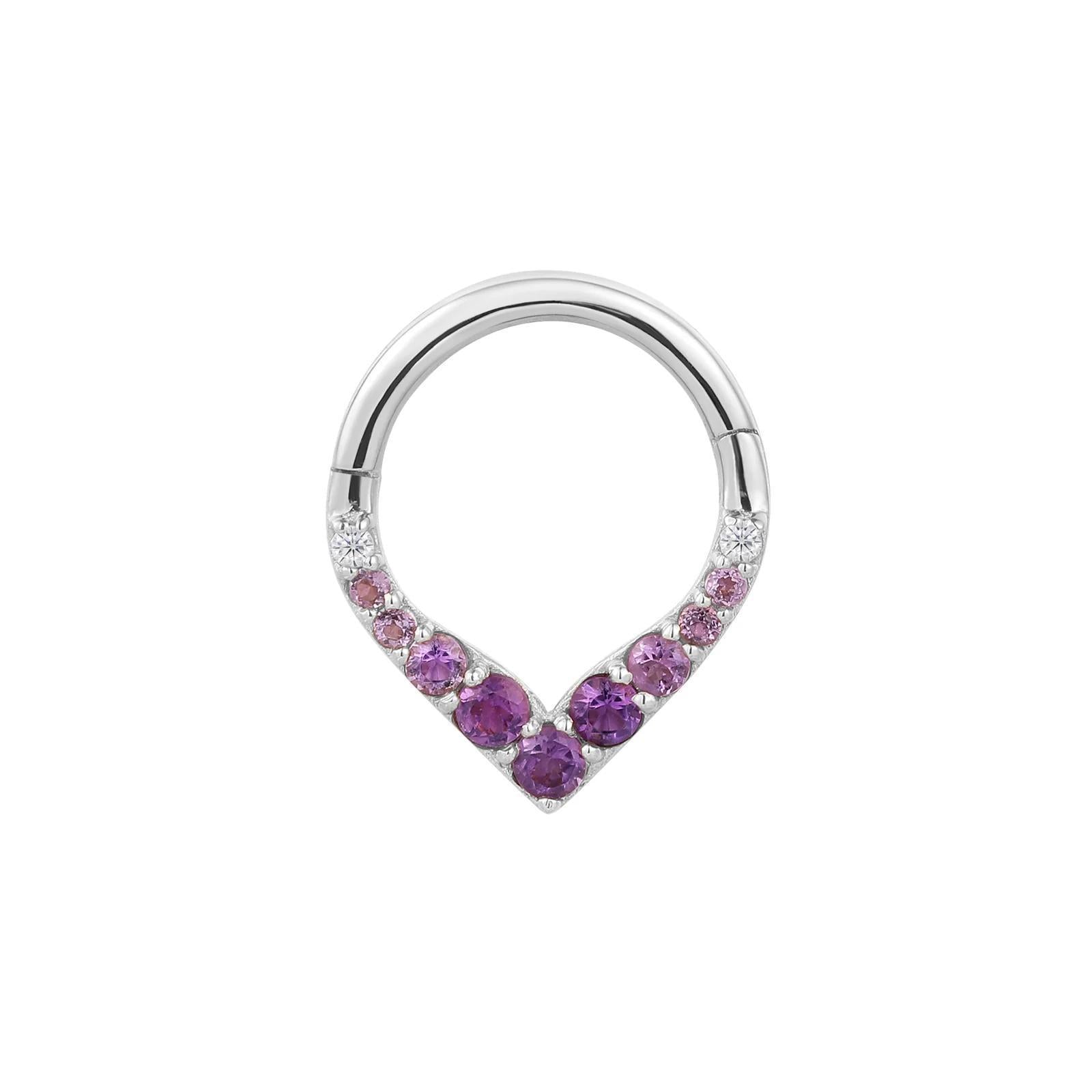 Buddha | 14k gold | Rise + Shine | Amethyst Ombré
