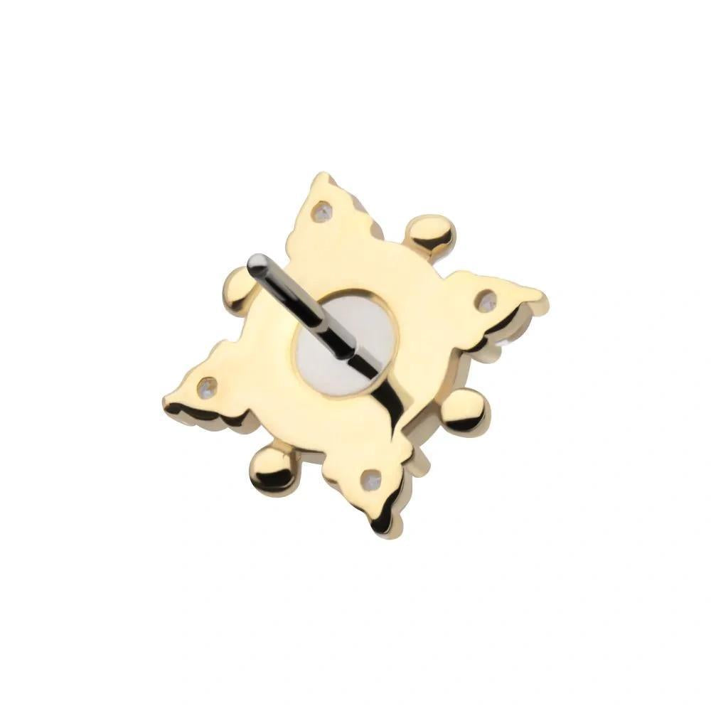 Invictus | 14k gold | 4 Point Prong Set | CZ/Opal