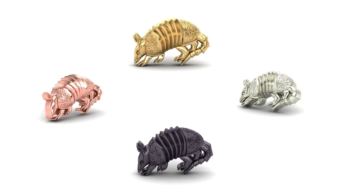 Mushroom | 14k Gold | Armadillo End