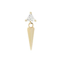 Buddha | 14k gold | Saint | Clear CZ