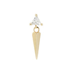 Buddha | 14k gold | Saint | Clear CZ