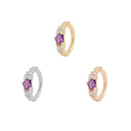 Buddha | 14k gold | Inspiration | Amethyst + CZ