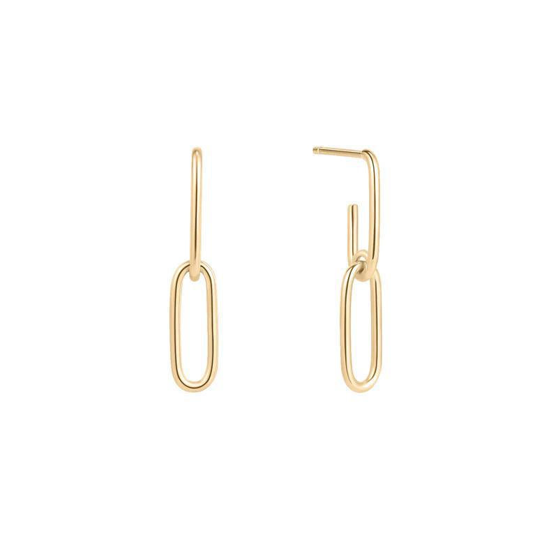 Buddha | 14k gold | RION x Buddha Open Link Chain Earrings