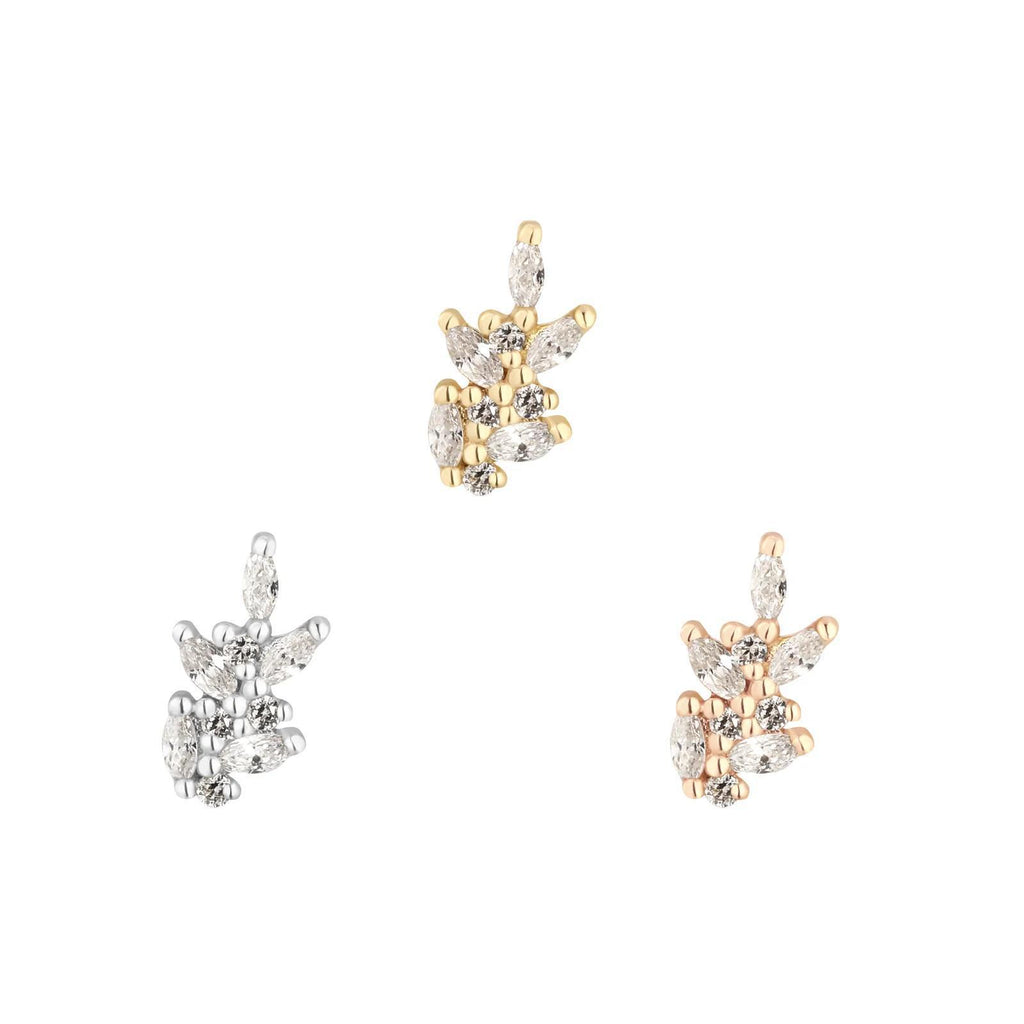 Buddha | 14k gold | Wildflower | Swarovski Crystal CZ