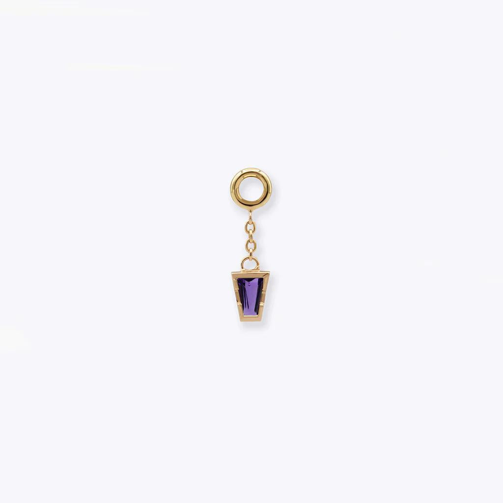 Tether | 14k gold | Linda Chain Charm | Amethyst