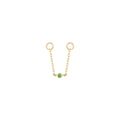 Buddha | 14k gold | Round Center Chain | Tsavorite