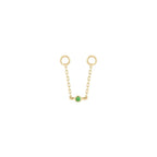 Buddha | 14k gold | Round Center Chain | Tsavorite