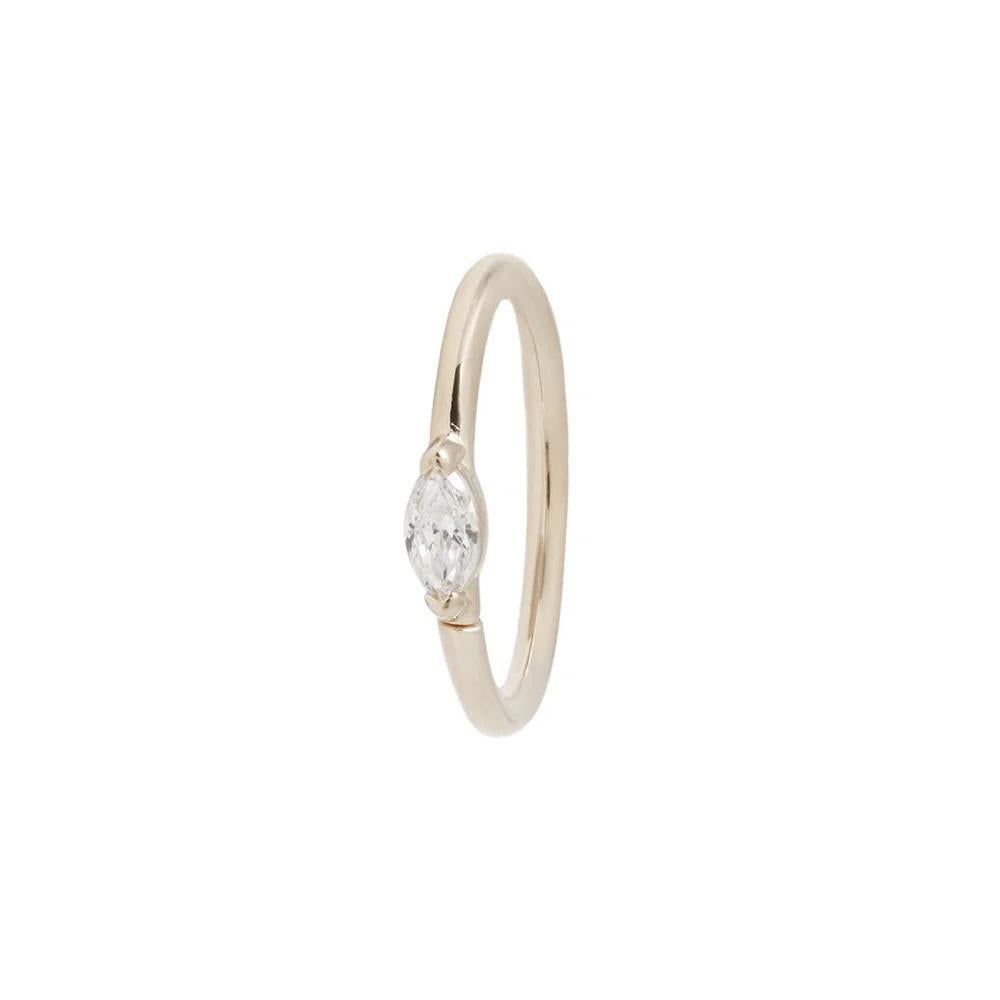 Buddha | 14k gold | Zuri Seam Ring | Swarovski Crystal CZ