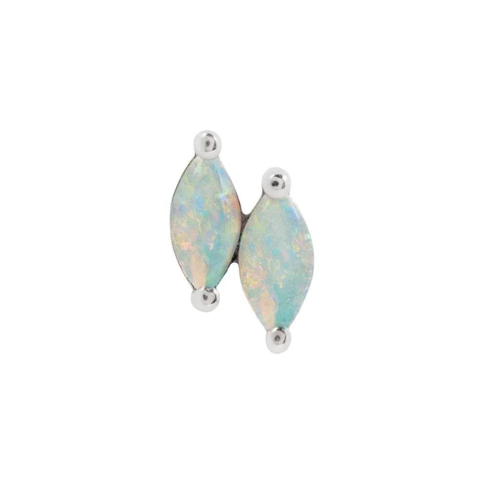 Buddha | 14k gold | Double Zuri | Left + Right Direction | Australian Opal