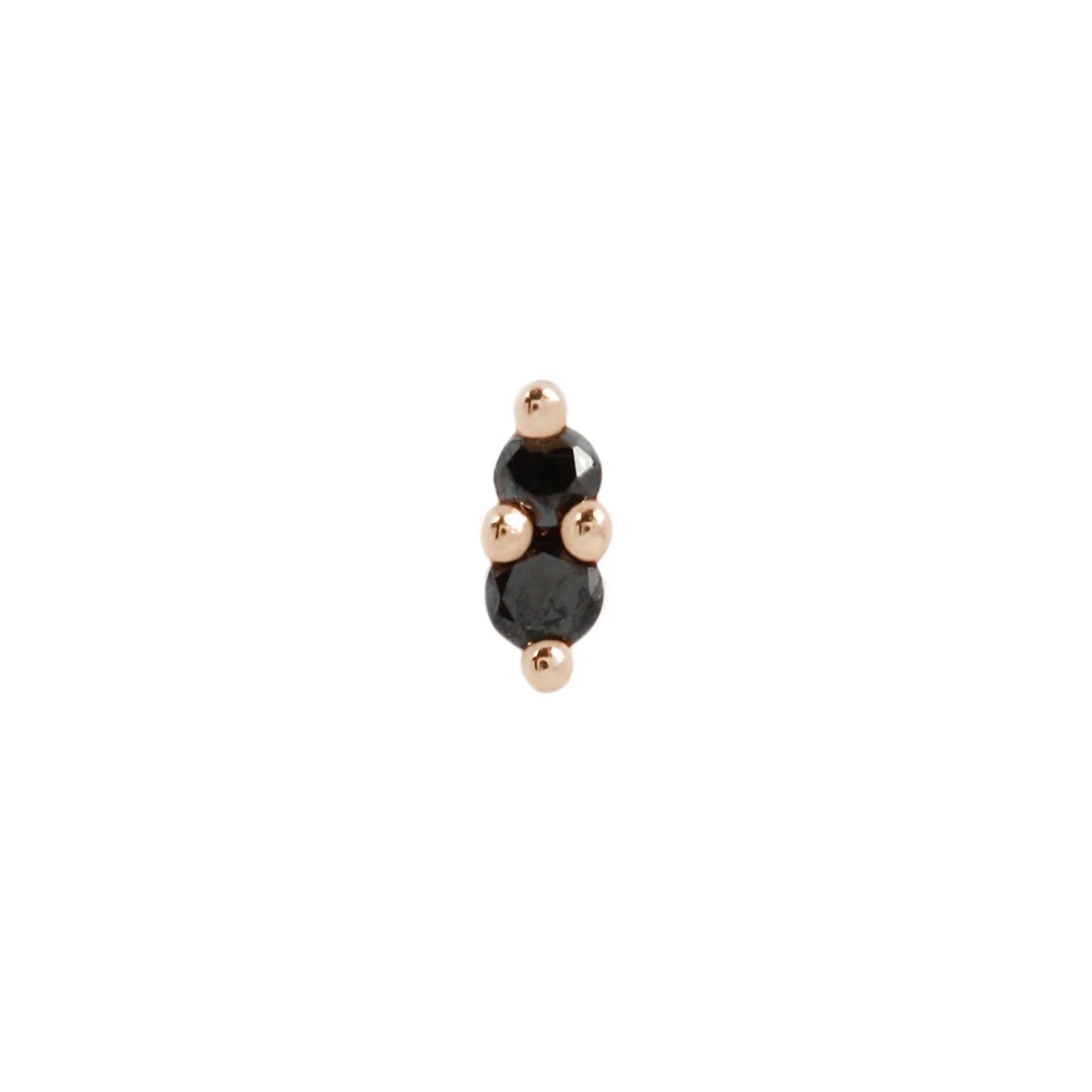 Buddha | 14k gold | Mishka 2 | Black Diamond