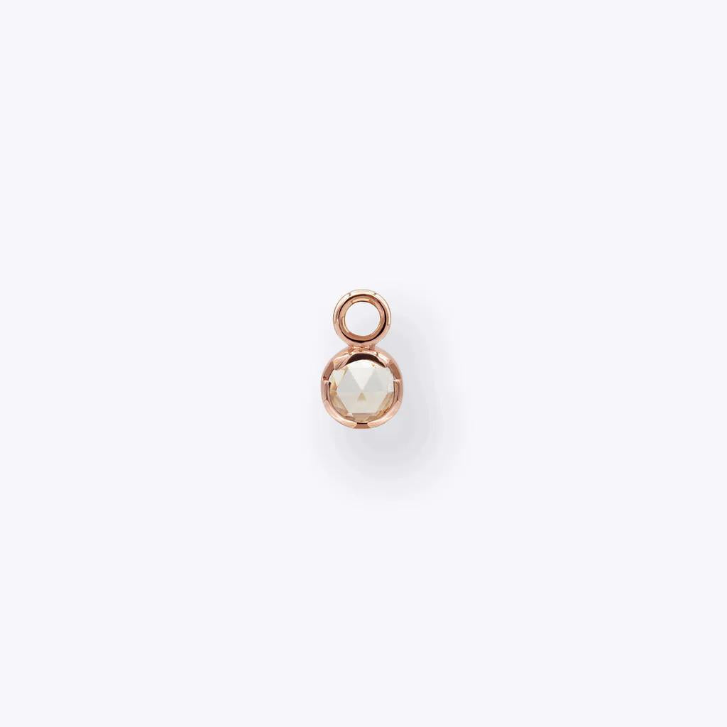 Tether | 14k gold | Luka Charm | White Topaz