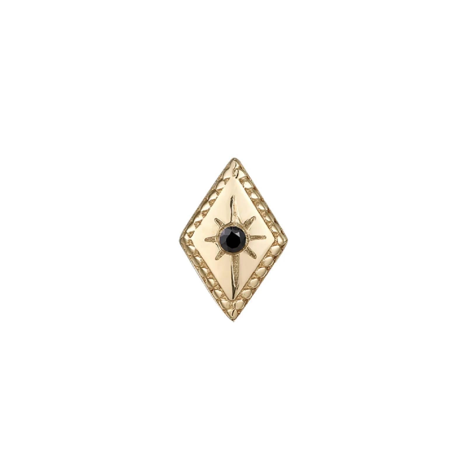 Buddha | 14k gold | Etoile | Black Diamond