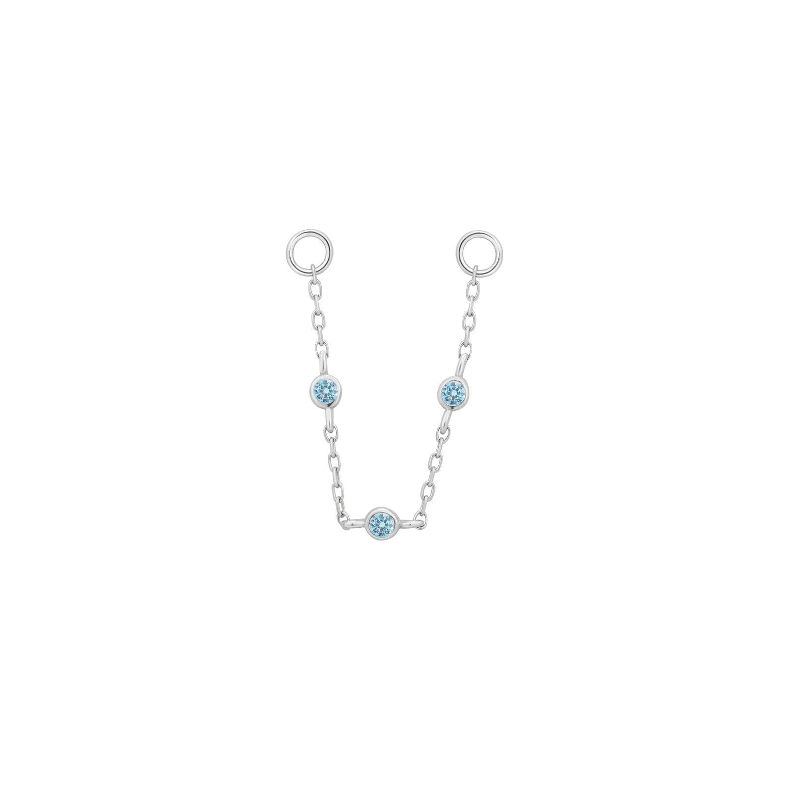 Buddha | 14k gold | 3 Bezel Chain | London Blue Topaz