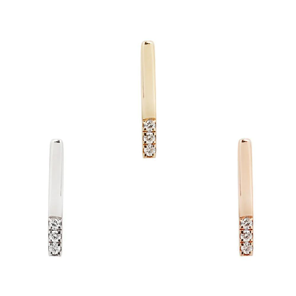 Buddha | 14k gold | Love Line | Clear CZ