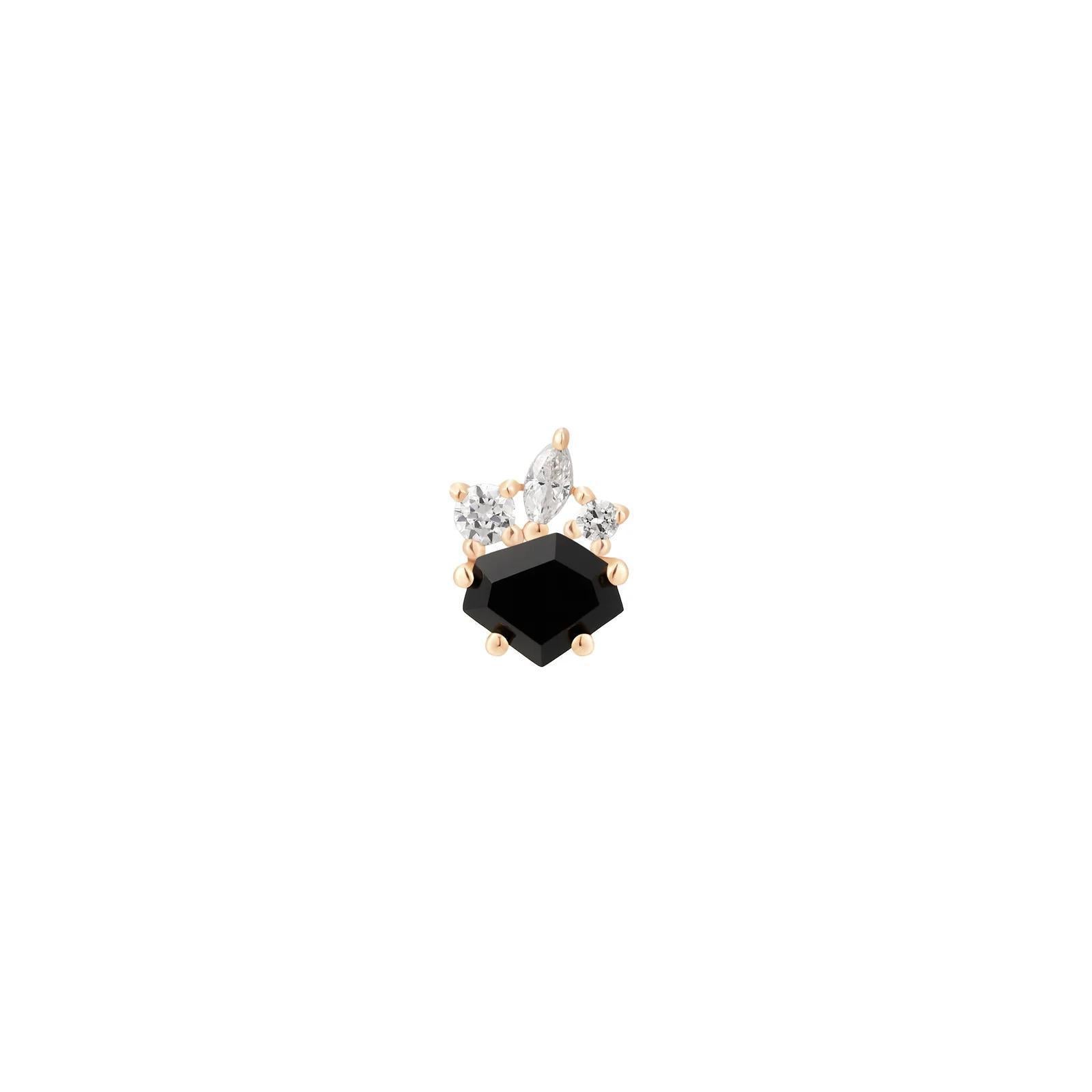 Buddha | 14k gold | Darque | Black Agate
