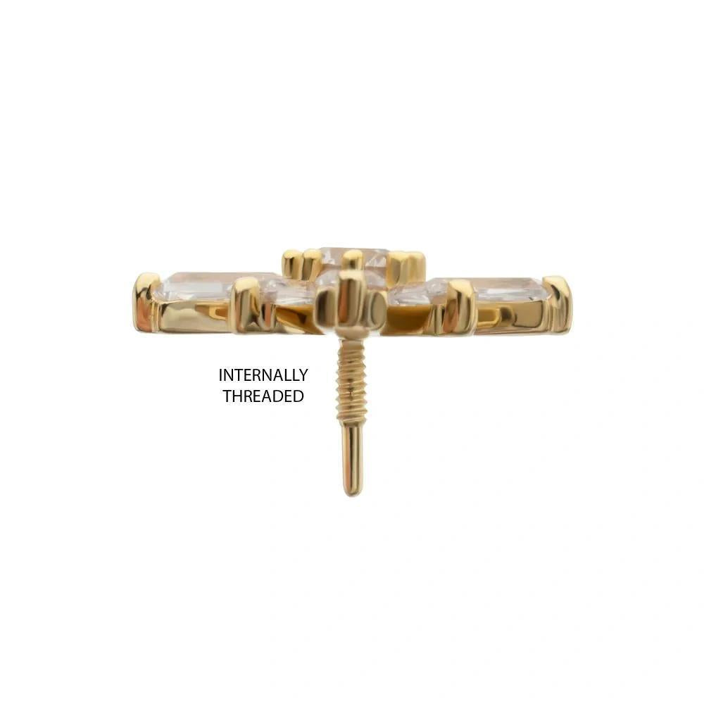 Invictus | 14k gold | Sunray Cluster | CZ