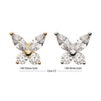 Invictus | 14k gold | Marquise Butterfly | CZ