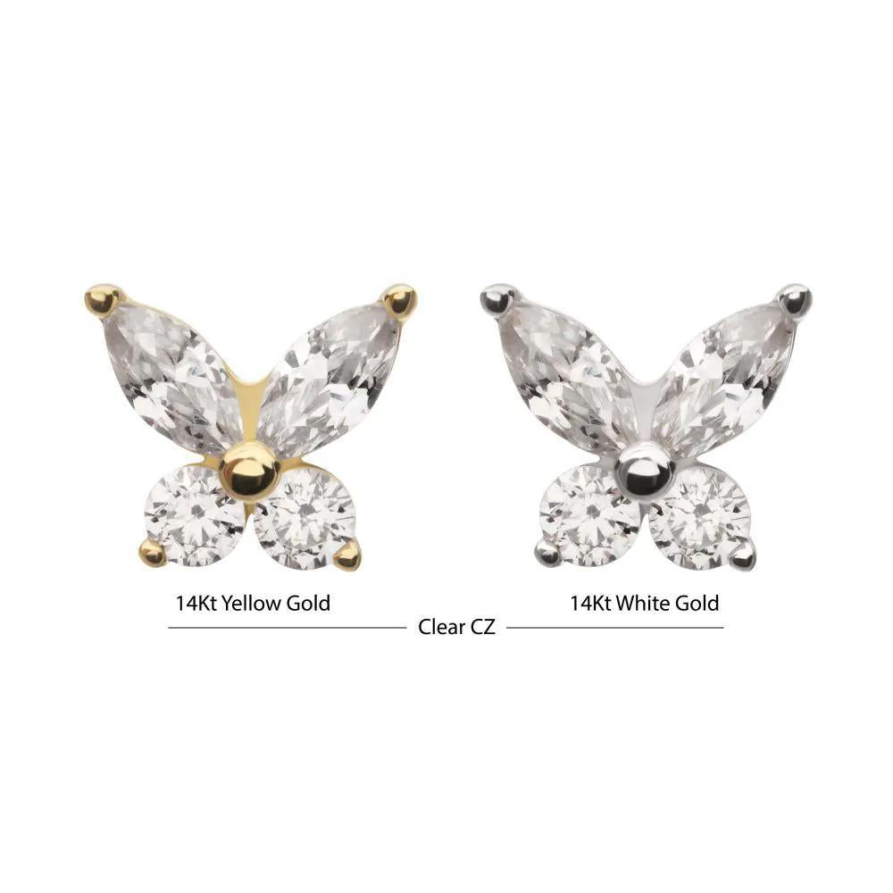 Invictus | 14k gold | Marquise Butterfly | CZ