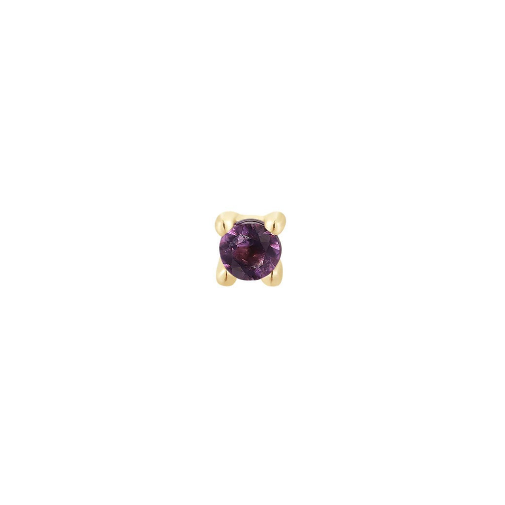 Buddha | 14k gold | Prong | Amethyst