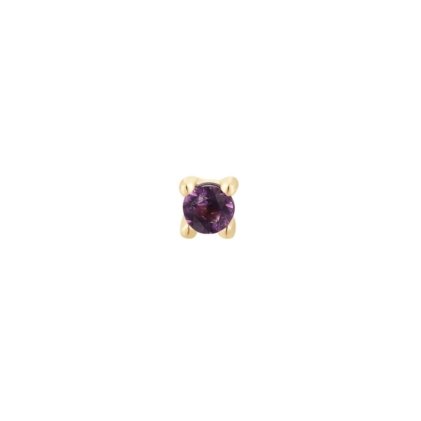 Buddha | 14k gold | Prong | Amethyst