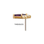 Invictus | 14k gold |Prong Set Kite | CZ