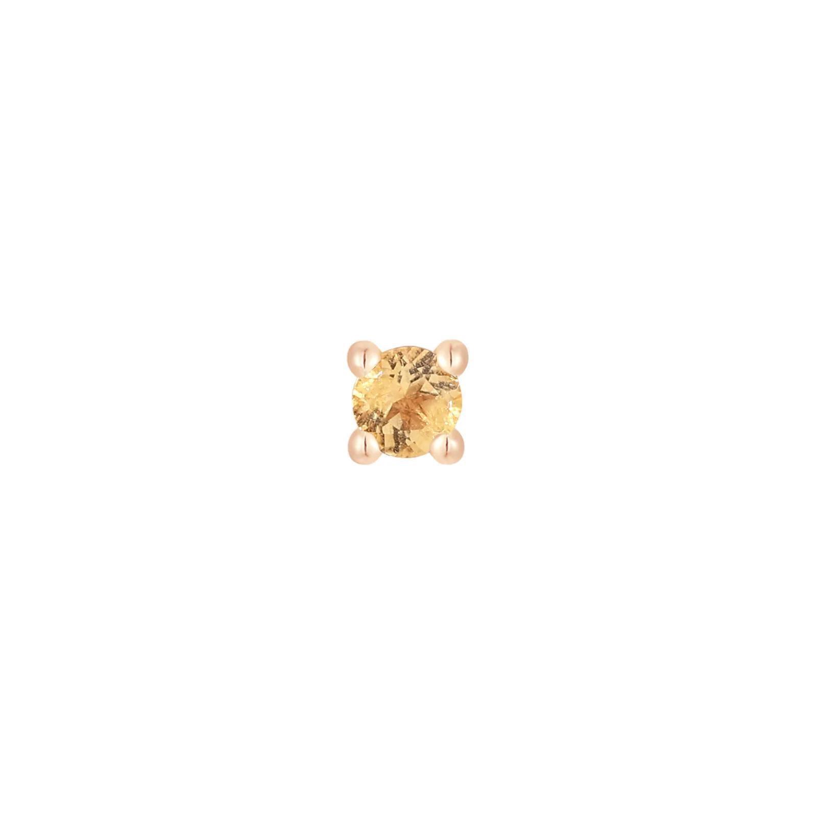 Buddha | 14k gold | Prong | Citrine