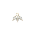 Buddha | 14k gold | Moet Charm | White Topaz