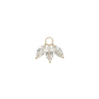 Buddha | 14k gold | Moet Charm | White Topaz