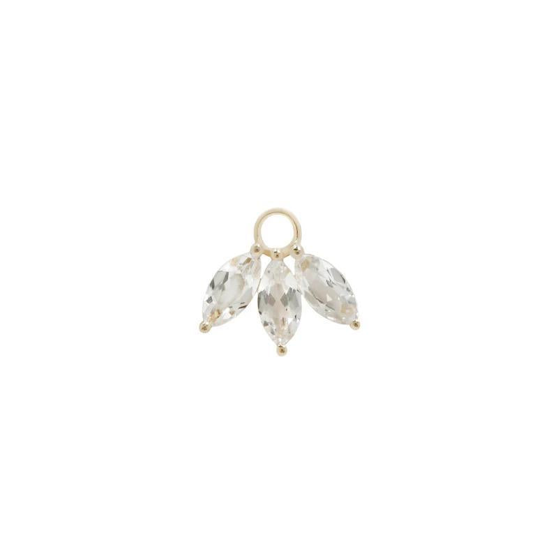 Buddha | 14k gold | Moet Charm | White Topaz