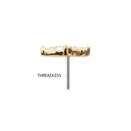 Invictus | 14k gold | Prong Set Trinity | CZ
