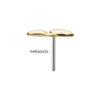 Invictus | 14k gold | Double Puffy Heart