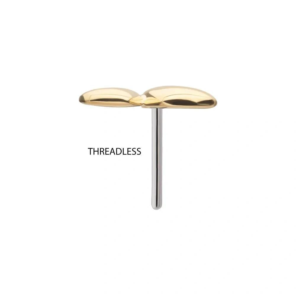 Invictus | 14k gold | Double Puffy Heart