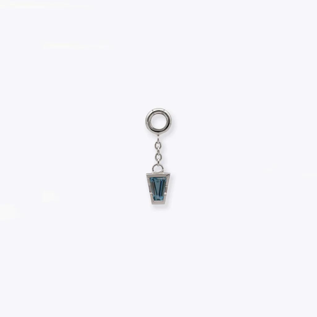 Tether | 14k gold | Linda Chain Charm | London Blue Topaz