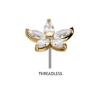 Invictus | 14k gold | Marquise Flower | CZ
