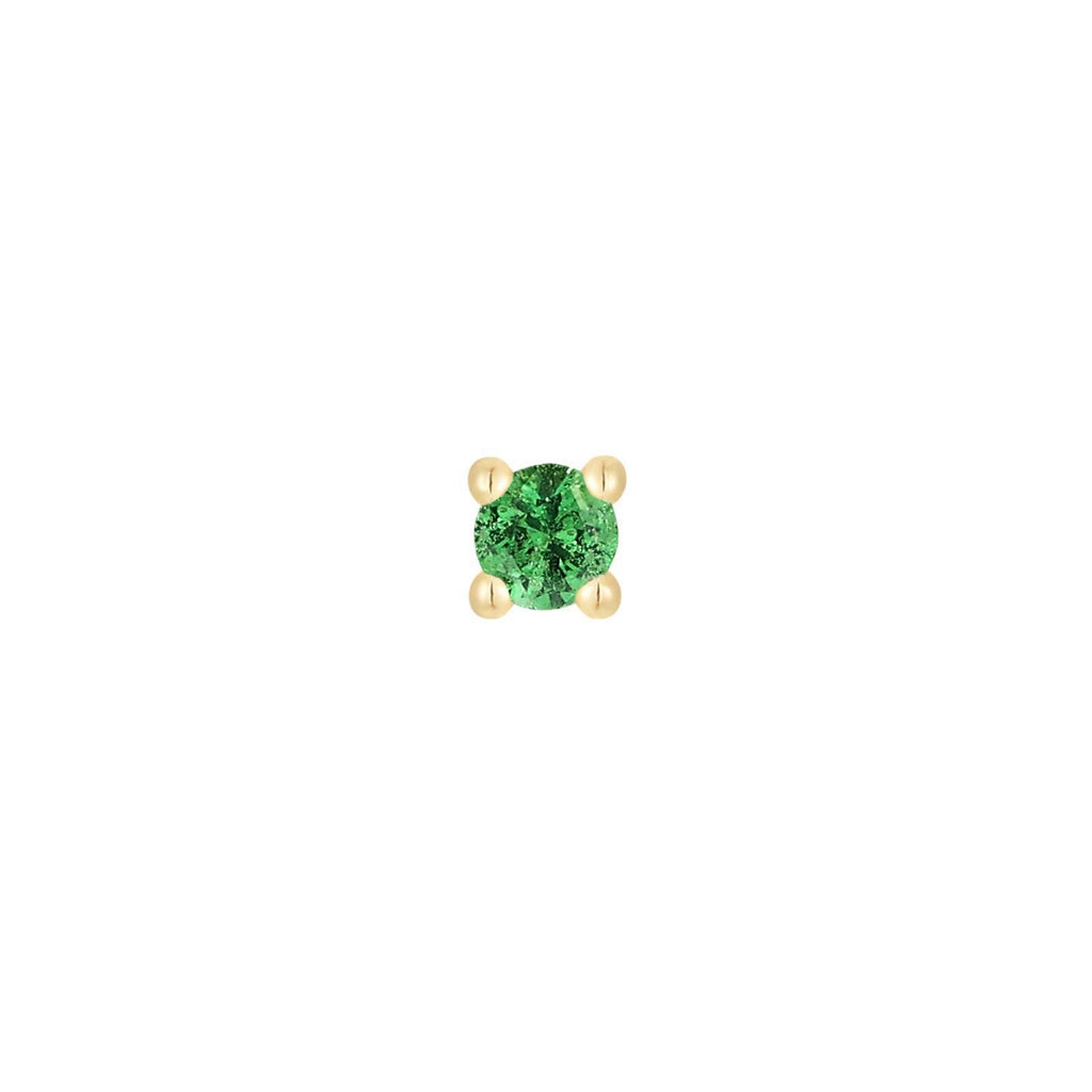 Buddha | 14k gold | Prong | Tsavorite