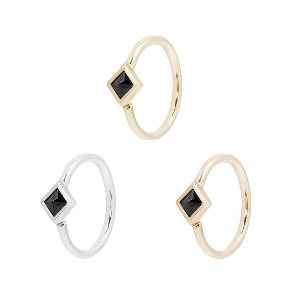 Buddha | 14k gold | Mae | Black Spinel