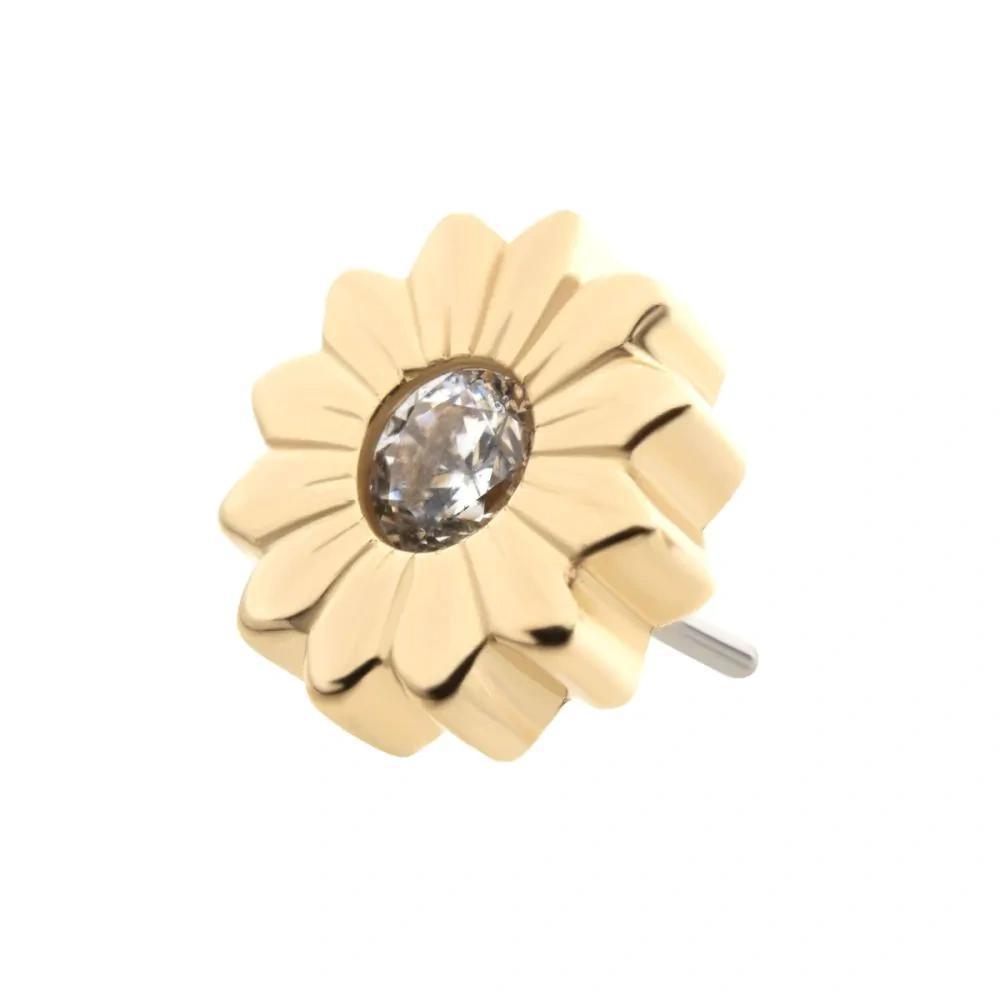 Invictus | 14k gold | Sunflower | CZ