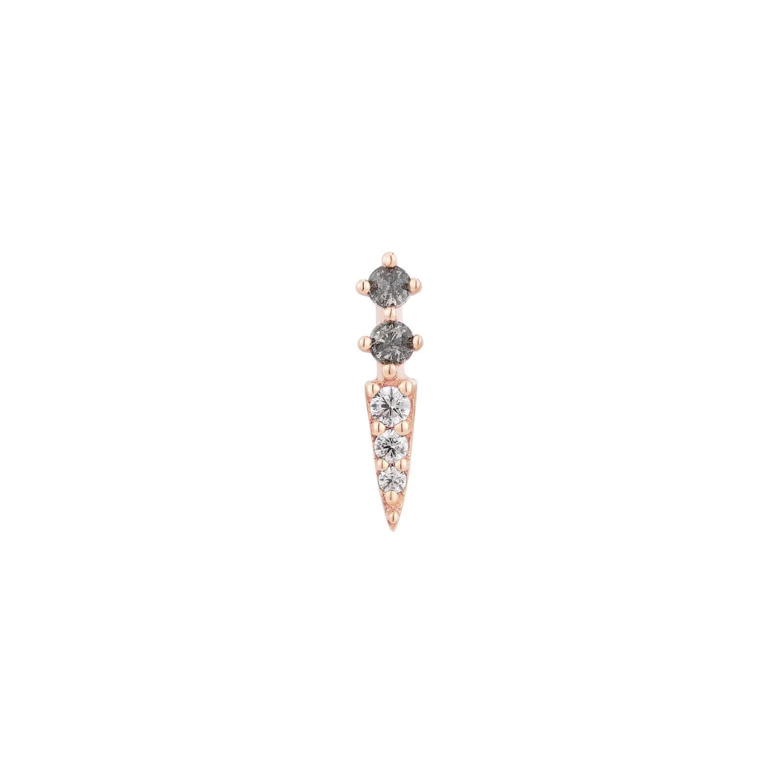 Buddha | 14k gold | Activated | Grey Diamond + CZ