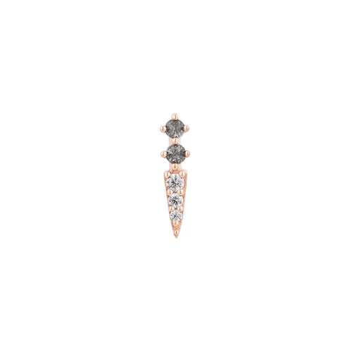 Buddha | 14k gold | Activated | Grey Diamond + CZ
