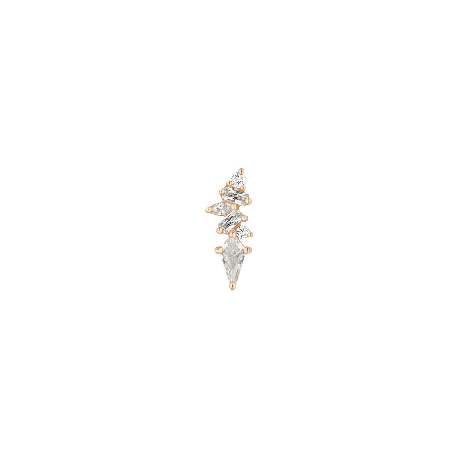 Buddha | 14k gold | Mixt | Clear CZ