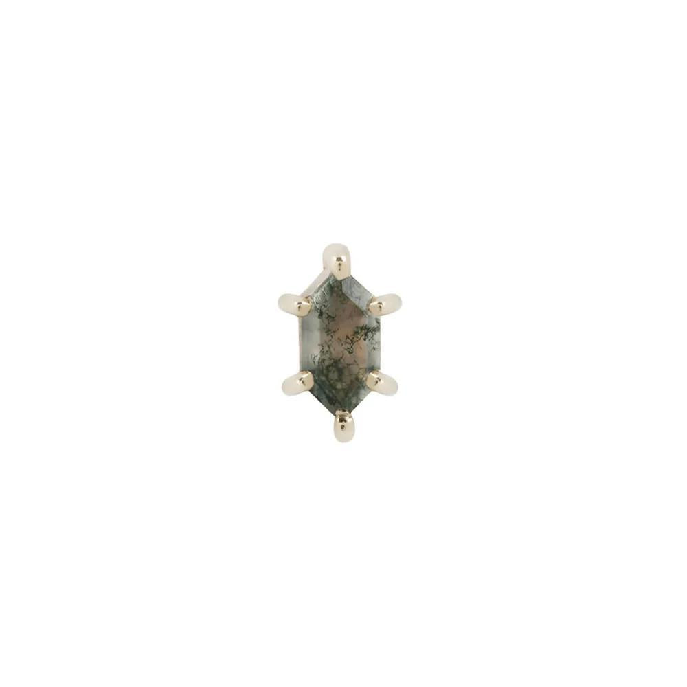 Buddha | 14k gold | Oh Hell Yes! | Moss Agate