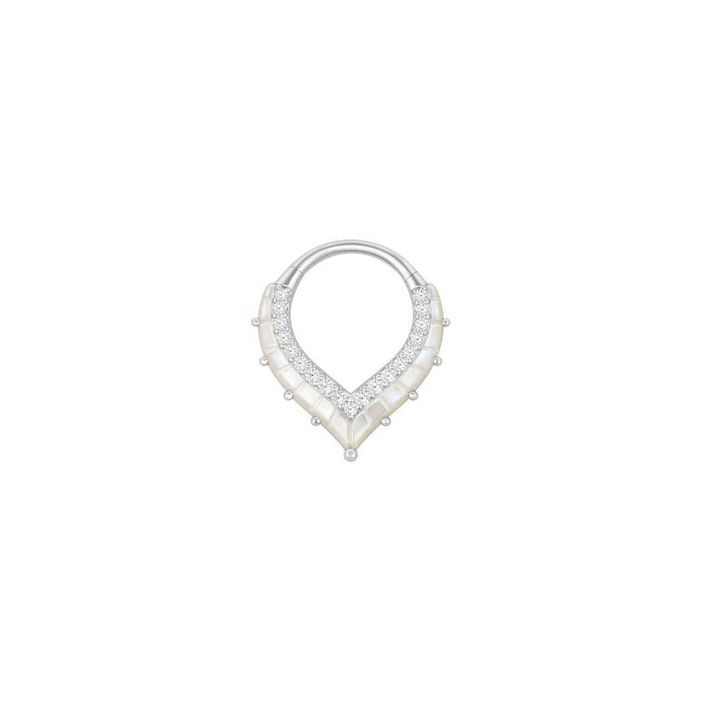 Buddha | 14k gold | Arise Clicker | Mother of Pearl + CZ